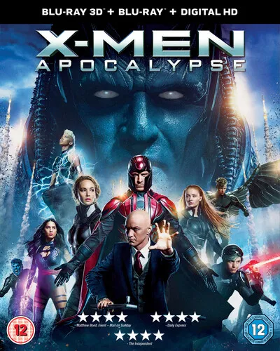 X-Men: Apocalypse (Blu-ray) Rose Byrne James McAvoy Nicholas Hoult Oscar Isaac