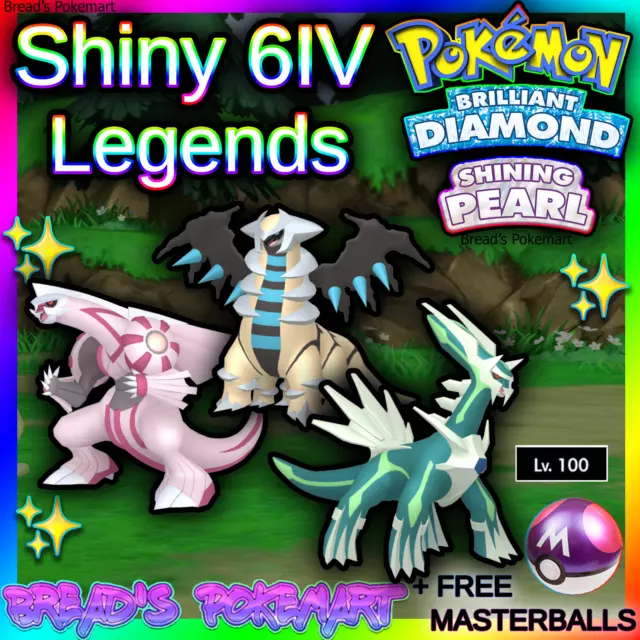 Pokemon Brilliant Diamond, Shining Pearl - Legendaries - 6IV - Master Ball