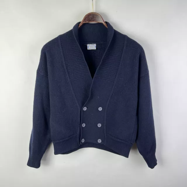 Vintage YSL Yves Saint Laurent Wool Button Cardigan Sweater Mens Medium