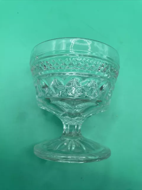 Vintage Anchor Hocking Wexford Clear Glass Dessert Cup Sherbet Dish