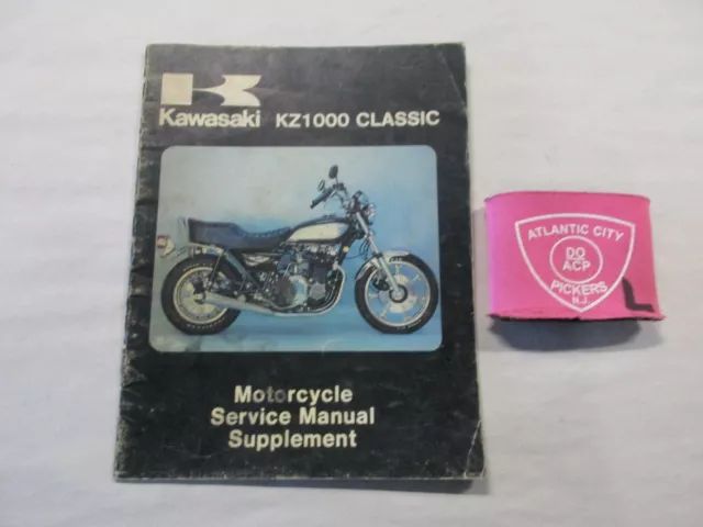 Kawasaki Kz1000 Classic Service Manual Supplement 99963-0035-01 Copyright 1981