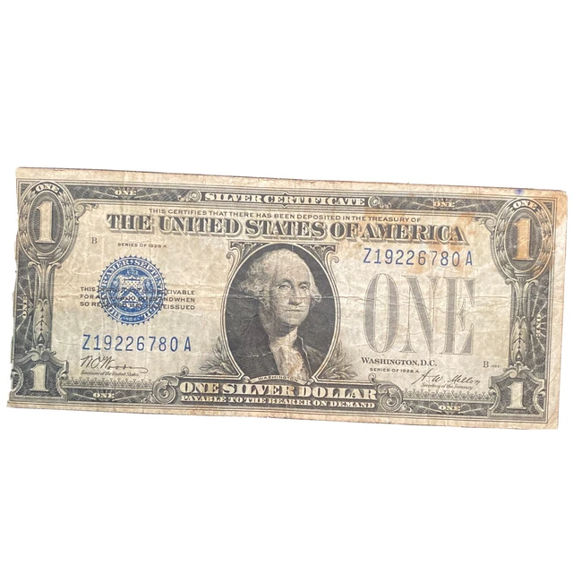 1928 funny back 1 dollar bill