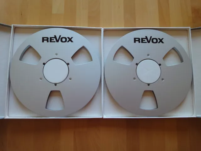 2 Revox 35-180 NAB Alu Spulen 26,5cm für ReVox A700, PR99, A77, B77