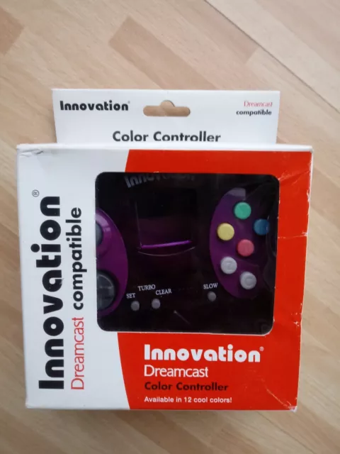 Innovation Dreamcast Controller, unbenutzt in OVP, lila transparent