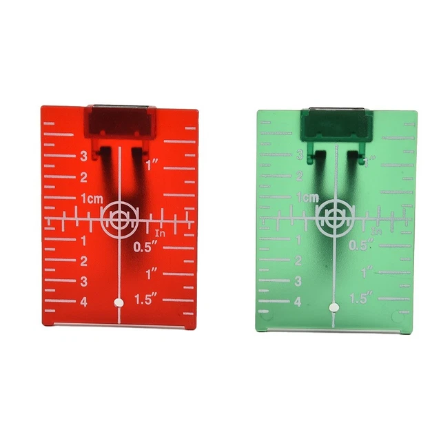 Placa de objetivo 11,5x7,4 cm para orientación para nivel de lazo verde