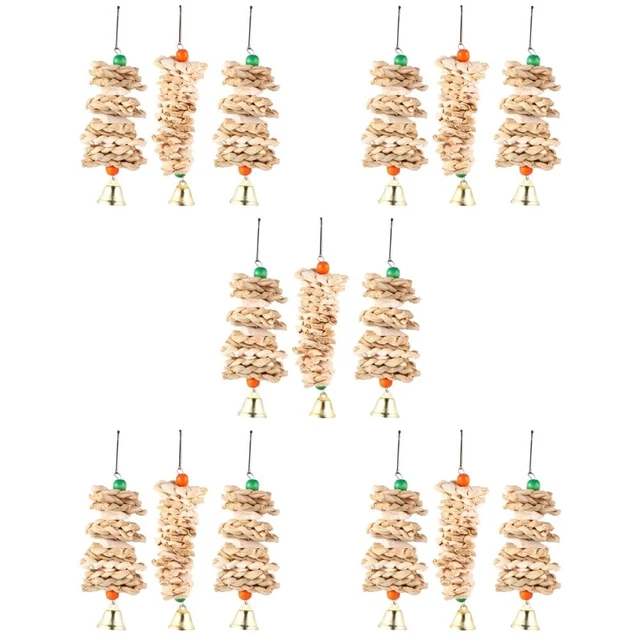 3 Pcs Vogelkäfig Spielzeug Papageienzubehör Kauspielzeug Kauen