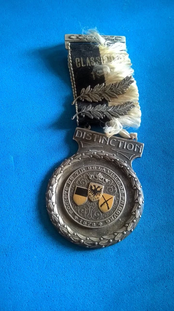 MÉDAILLE SUISSE ÉCUSSON SOLEURE MARCHE DU MONT TENDRE 1979 Huguenin Le