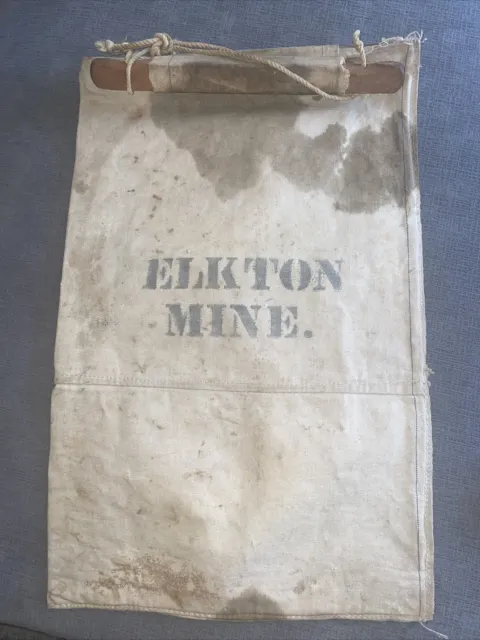 Elkton Mine,  Cripple Creek Colorado Canvas Bag 1890s