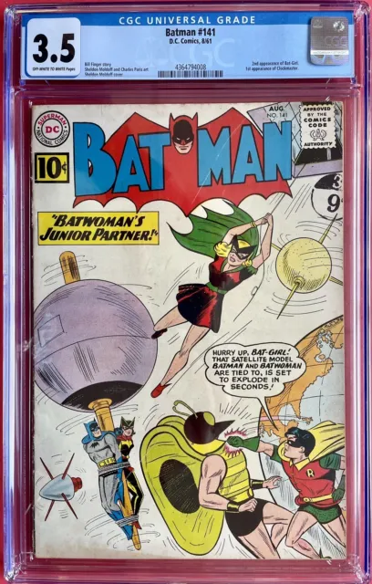 Batman #141 (1961) Batwoman + 2nd Bat-Girl (Betty Kane) Appearance CGC 3.5