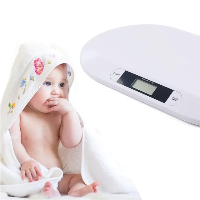 20kg Digitale LCD Babywaage Kinderwaage Haustierwaage Mit Lineal + Handtuch Neu