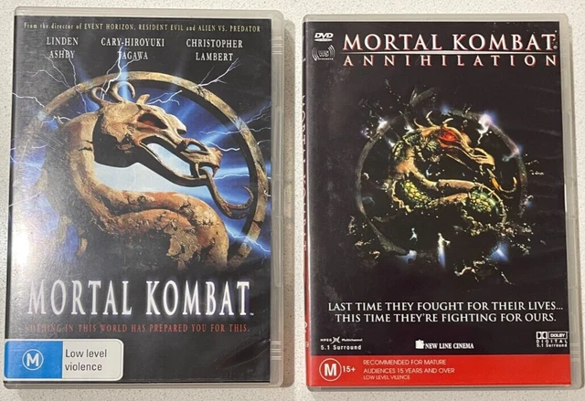 Mortal Kombat Double Feature 1 + 2 (DVD) 1995 1997 Fighting Movie