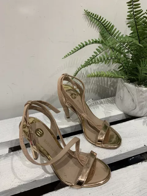 Rose gold sales shoes river island