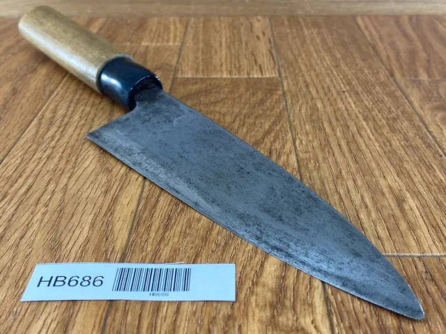 Japanese Chef's Kitchen Knife DEBA Vintage hocho OLD from Japan 160/303mm HB686