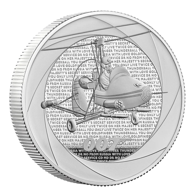 2 Oz Silber Proof James Bond - Six Decades of 007 - the 60's (1) UK 2023 silver