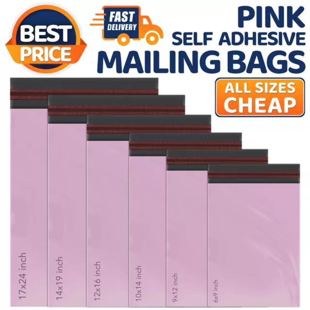 Postal Mailing Bags Postage Coloured Poly Plastic Packaging Parcel Shipping Bags