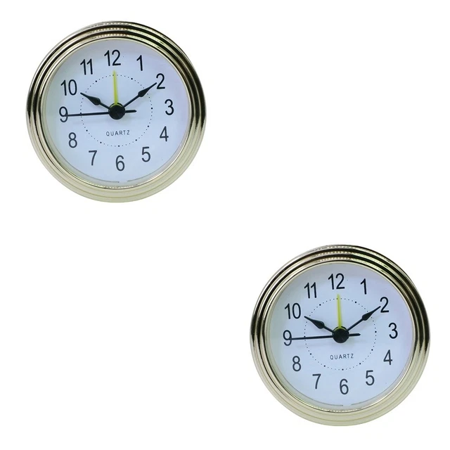 2x Sveglia Numerale Piccolo Orologio Snooze Orologio da Tavolo Silenzioso