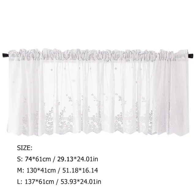 (White) Kitchen Curtains Small Window Curtains Window Valance And Cafe