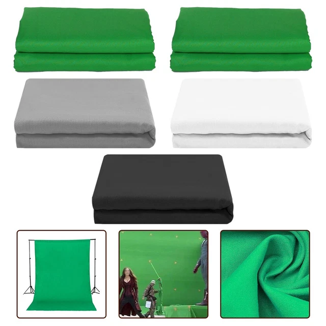 FOND D'ÉCRAN VERT 1 5M x 2M coton mélangé lavable polyester EUR 13,96