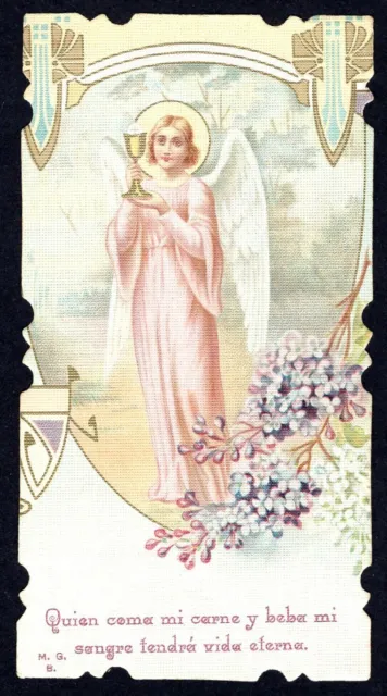 santino antico del Angel Custodio andachtsbild image pieuse holy card estampa