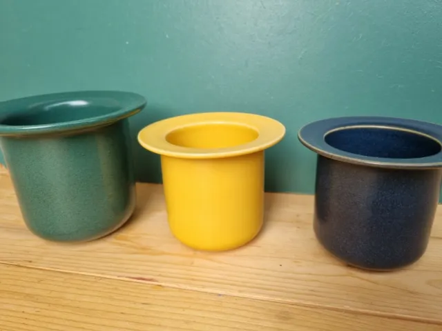Hoganas Keramik 3 jars Sweden Set of 3 Swedish Vintage Stoneware BUNT 3