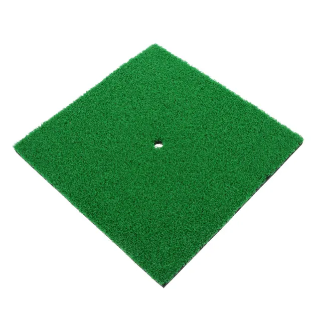 Golf Pad Nylon Grass Square Practice Mat Putting Indoor Hitting Train