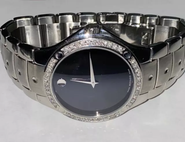 Movado Mens Se Sports Edition Black Dial Diamond Watch