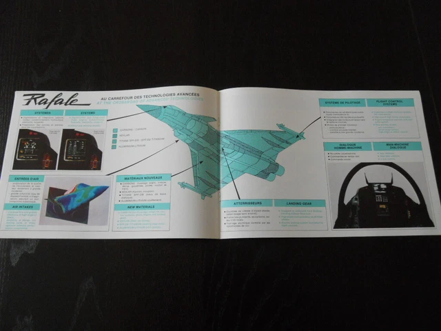 DASSAULT AVIATION RAFALE 001 Prototype Brochure Catalogue d 05 1985 