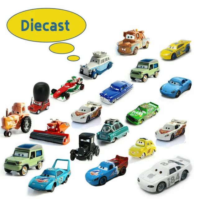 Disney Pixar Cars McQueen Sally Finn Mater Sarge 1:55 Diecast Toy Car XMAS GIFTS 2