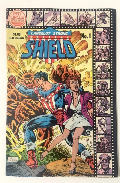 1983 Lancelot Strong, the Shield #1 & #2 Red Circle VG++ | Canada * J 2