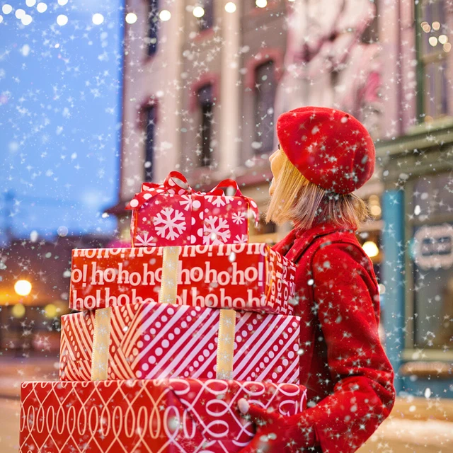 2x Glücklich Weihnachten Band Weihnachten Geschenk Band Urlaub Geschenk Band 8