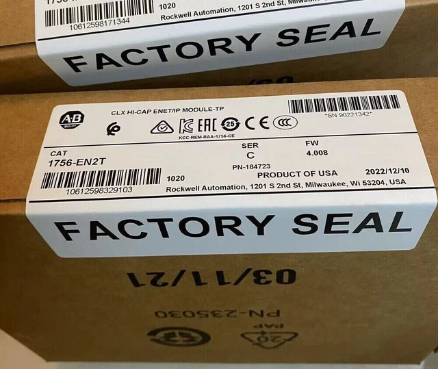 New Factory Sealed AB 1756-EN2T SER C ControlLogix EtherNet/IP Module 1756EN2T
