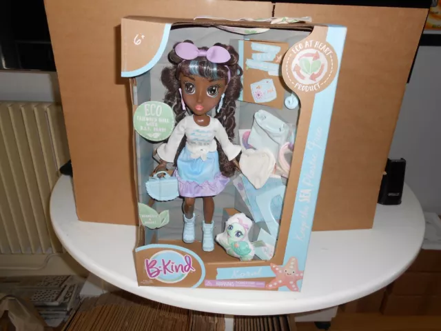 B-Kind Koral Eco-Friendly 31cm Fashion Doll & Accessories, DIY Play New Toy 6+