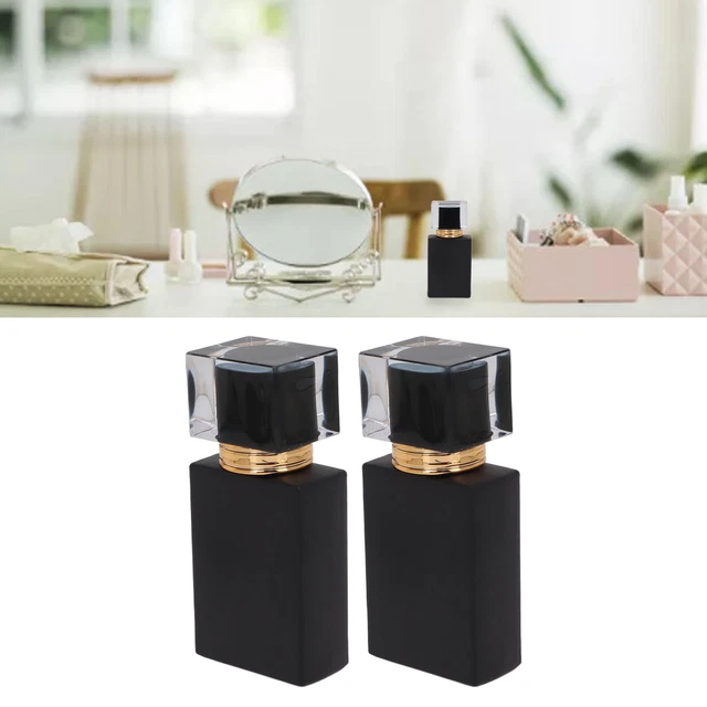 2pcs Glass Spray Perfume Bottle Leakproof Gloden Atomizing Nozzle Perfume Bo SDS