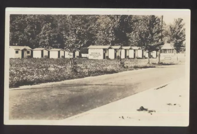 RP Postcard NIAGARA FALLS New York/NY  Browns Brookside Camp Cabins 1910's