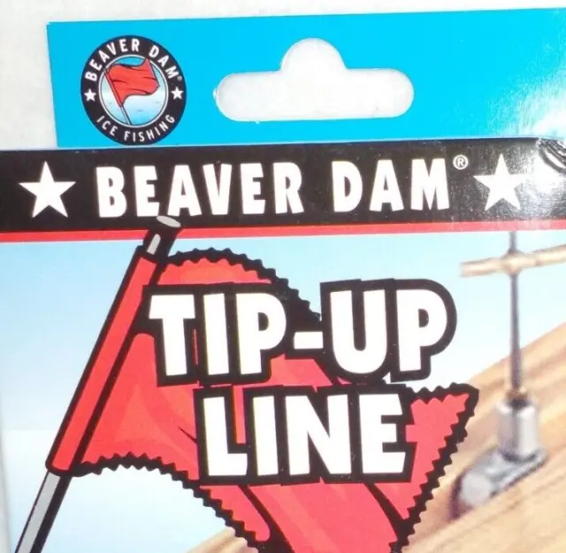 9 RED BEAVER Dam/Arctic Fisherman Tip Up Replacement Flags $8.00 - PicClick