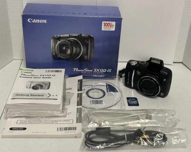 CANON POWERSHOT SX110 IS 9MP Digital Camera w/ SD Memory