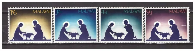 s16479) MALAWI 1967 MNH** Christmas 4v