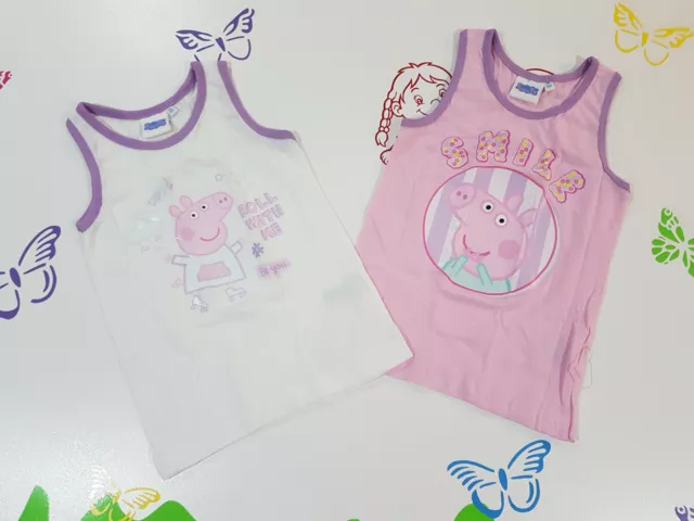 Unterhemd 2er Pack Peppa Pig 86/92 98/104 110/116