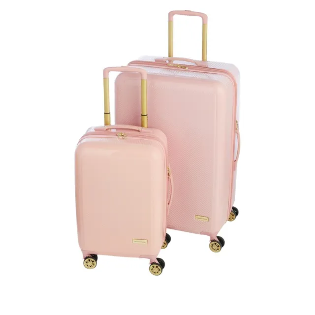 Samantha Brown 2-piece 22" and 30" Hardside Spinner Luggage Set - Blush Pink