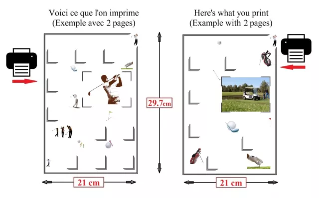 Album de timbres à imprimer soi-même     GOLF 3