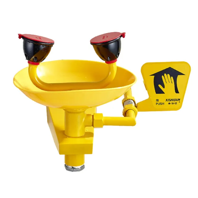Kit stazione doccia lavaggio occhi emergenza rubinetto montaggio sicurezza inox Regno Unito 3
