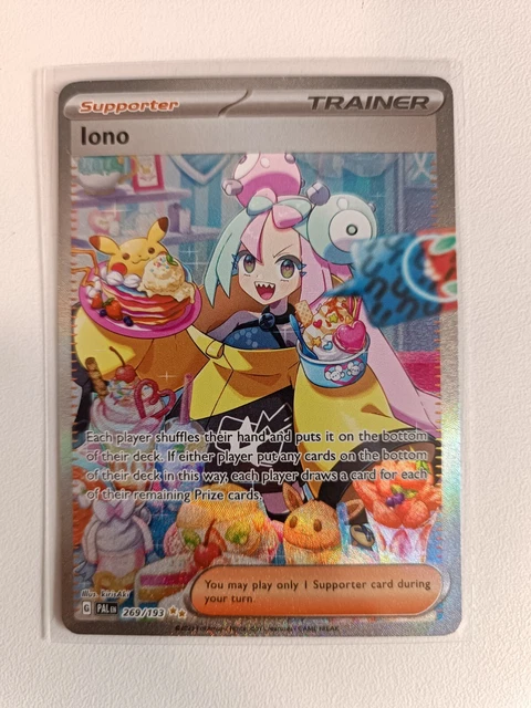 Iono 269/193 Illustration Rare Full Art Pokemon Card S&V Paldea Evolved MINT/nm