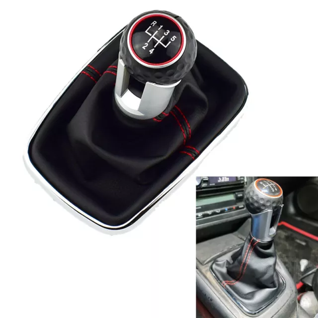 5 Speed Gear Shift Knob Gaiter Boot Cover For VW Golf GTI R32 Jetta Bora Mk4