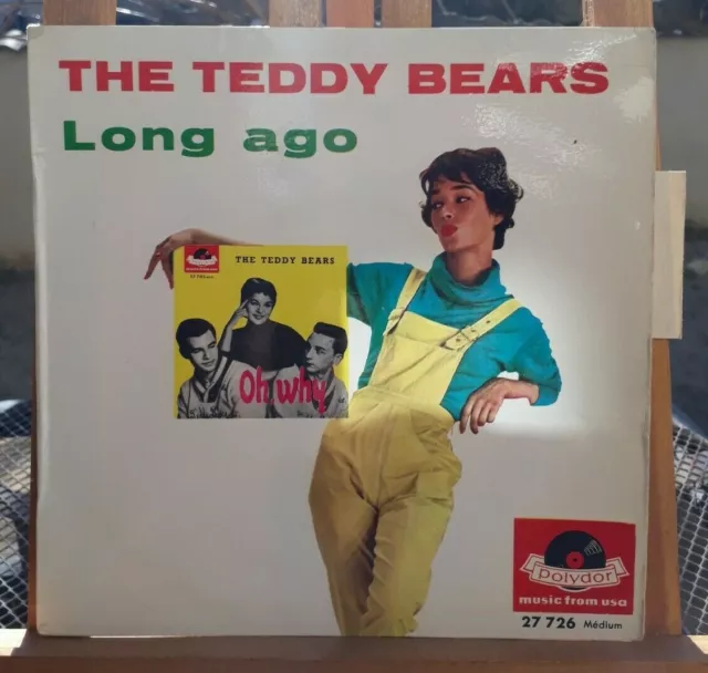 Trés Rare EP 45T - The Teddy Bears ‎– Long Ago - Fra 1959 LANGUETTE (EX/EX)