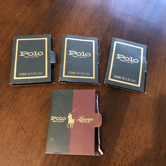Vintage Ralph Lauren Men’s Cologne Sample Vials  Polo Green X4