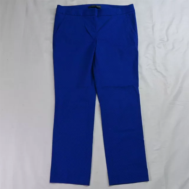 The Limited 10 Blue Pin Dot Exact Stretch Skinny Dress Pants