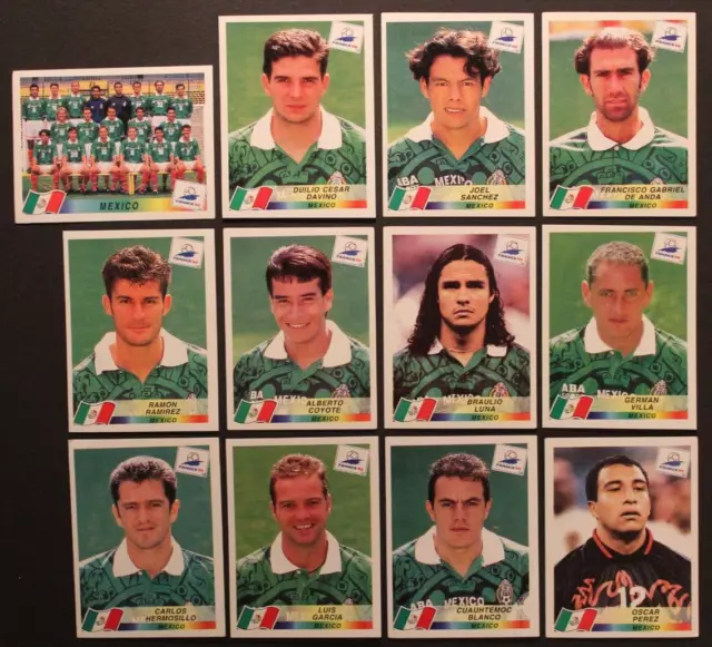 ♣ PANINI FIGURE WC FRANCE 98 1998 ♣ 12 MEXICO mexiko stickers ♣