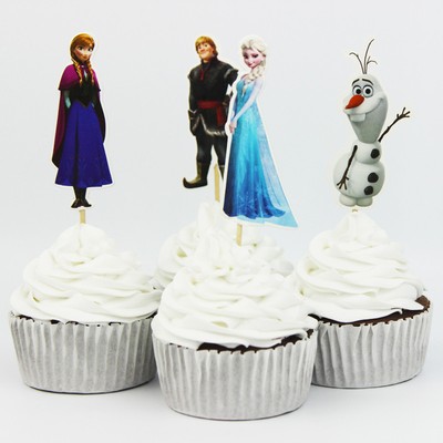 24 PCS torta decorazione cupcake topper Felice Compleanno 