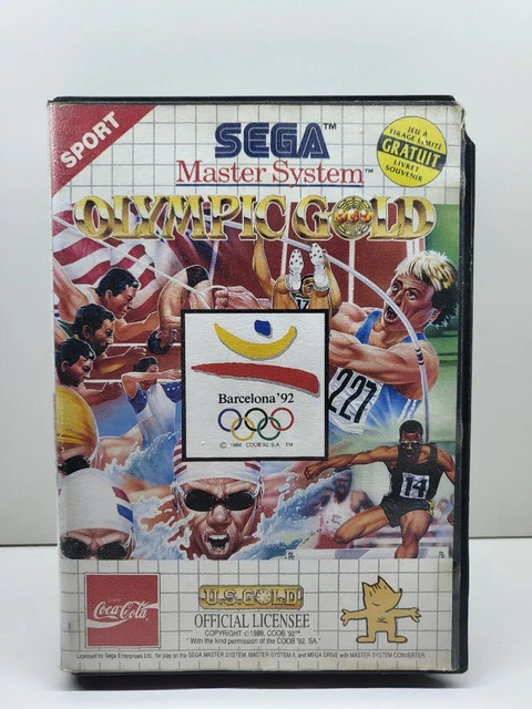 Jeu Vidéo Rétro SEGA MASTER SYSTEM : OLYMPIC GOLD Barcelona 92 - Version PAL Complète Avec Notice
