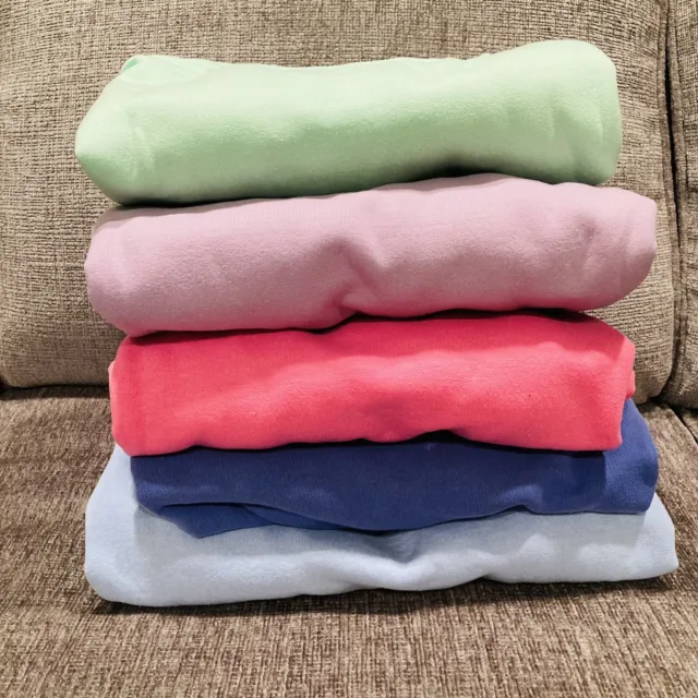 Lot Of 5 Gildan Comfort Wash Crew Neck Sweatshirts Pastels Sz S